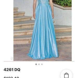 Elegant Blue Evening Gown Prom Dress